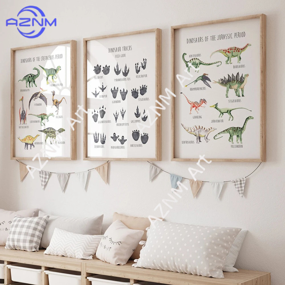Kids Education Gift - 1/3 piezas, póster educativo con dibujos