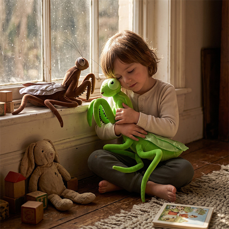Kids Education Movies - Peluche de Mantis Orante Realista, Muñeco