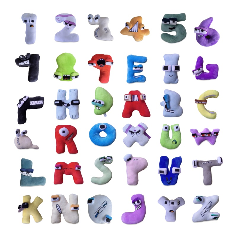 Kids Education Movies - Juego de 26 Peluches de Letras