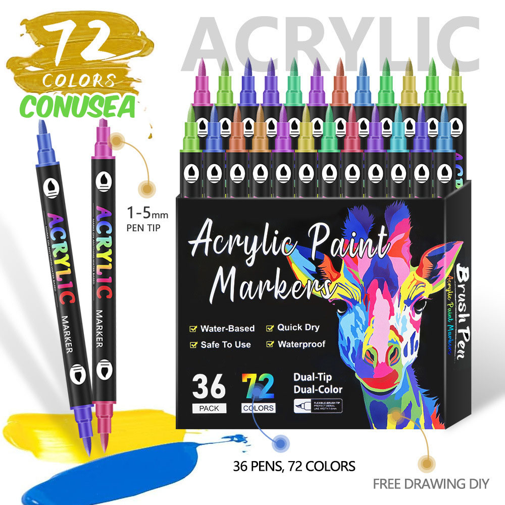 Kids Education Tips - Rotuladores de pintura acrílica de doble