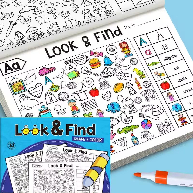 Kid Educational - Libro para colorear Look And Find