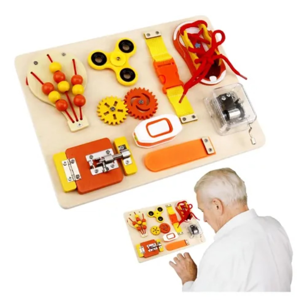 Kids Education Gift - Juguete Montessori de Madera con Actividades