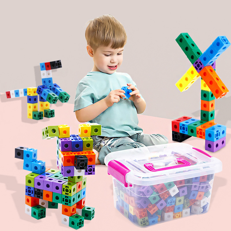 Math Manipulative Set - Juego de 100 cubos Math Link,