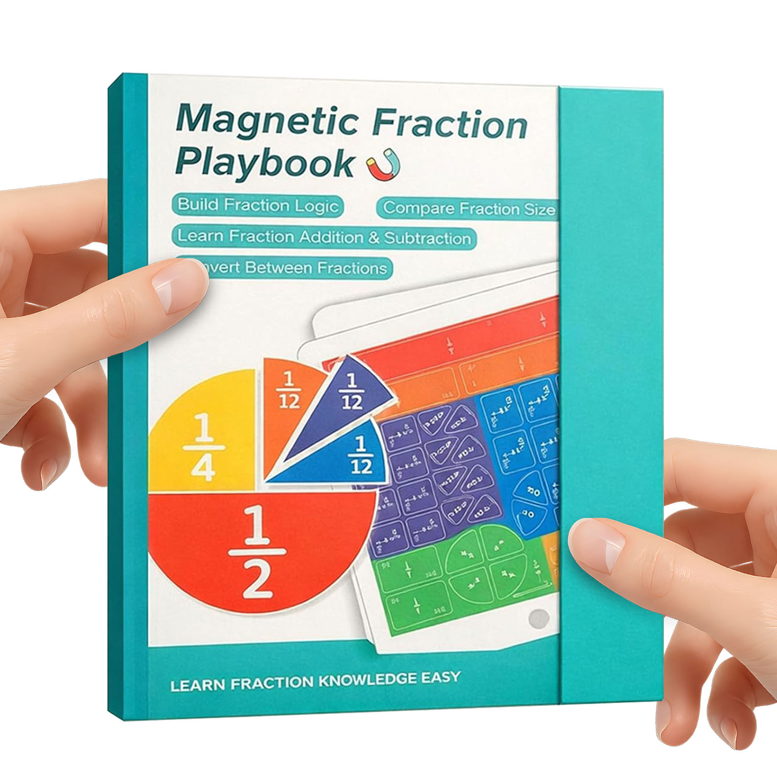 Math Manipulative Set - Material Didáctico para Fracciones, Libro de