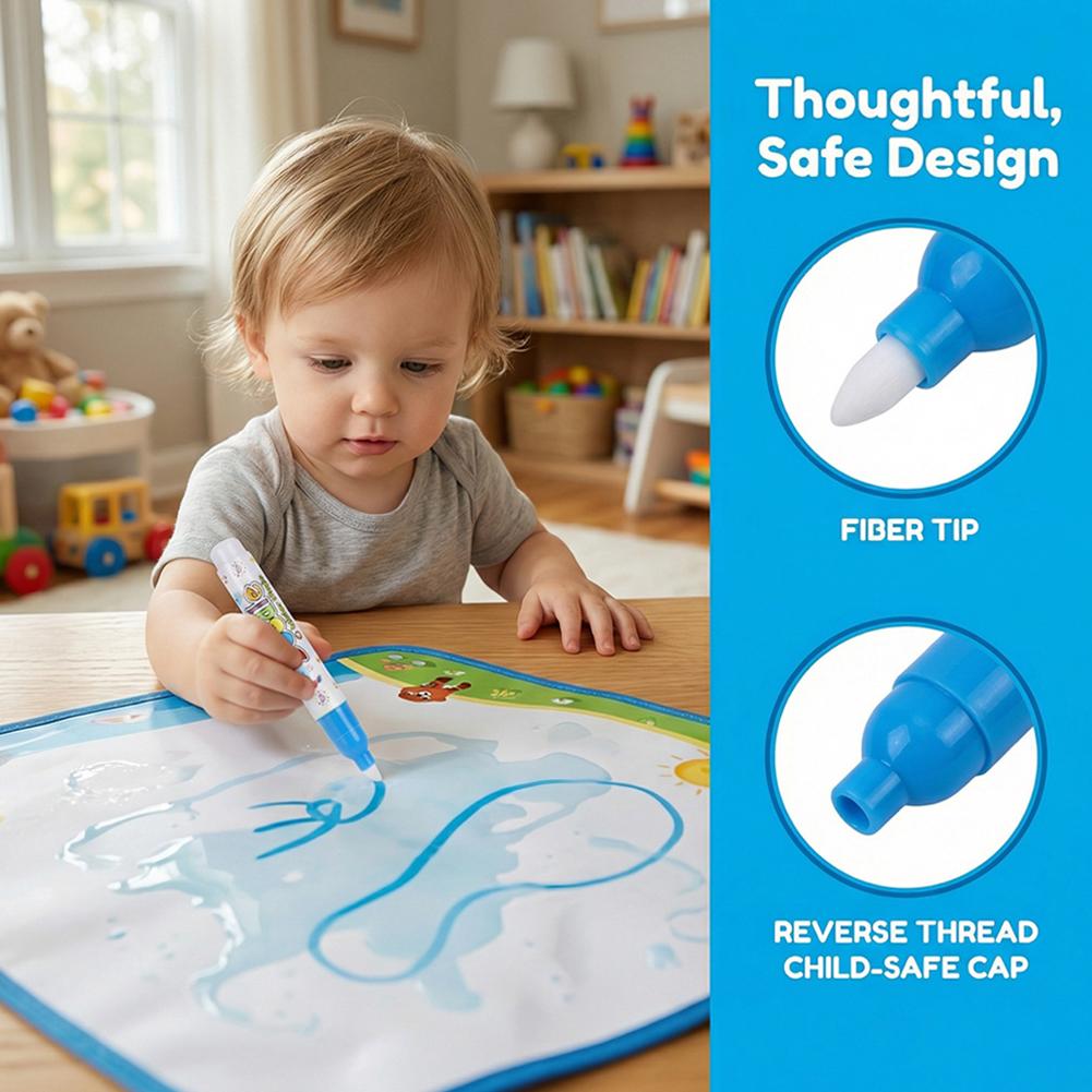 Kids Education Tips - Pincel Mágico de Agua para Niños,