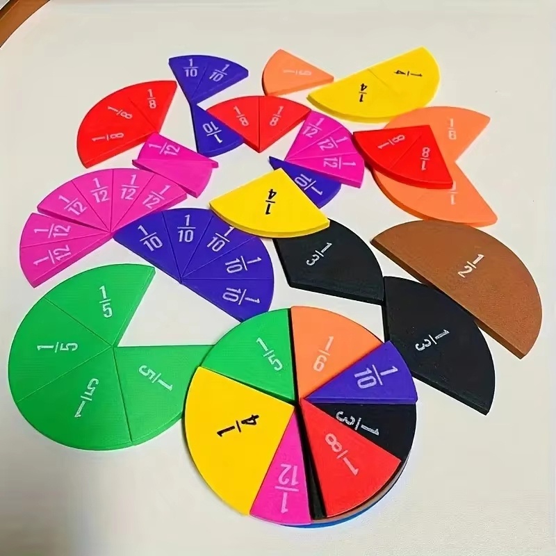 Math Manipulative Set - Herramienta de desarrollo matemático temprano, círculos