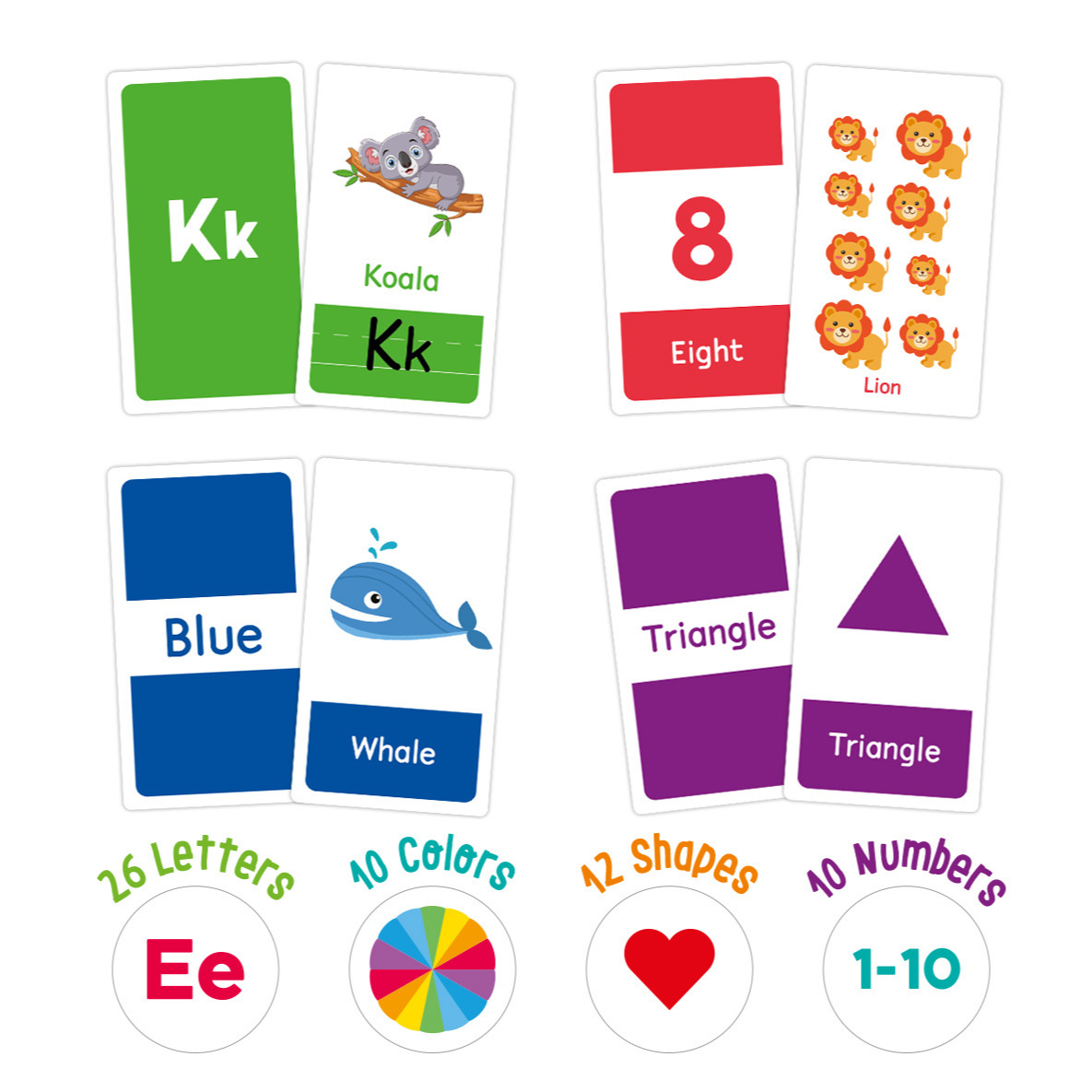 58 Uds. Tarjetas didácticas de - Kids Education Gift reseña y precio