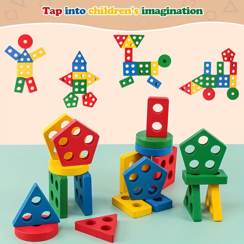 Juegos de madera Montessori, j - Kids Educational Game 2 reseña y precio