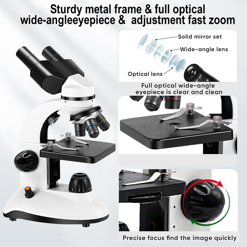 Microscopio Binocular, LED de  - Kids Definition Of Education reseña y precio
