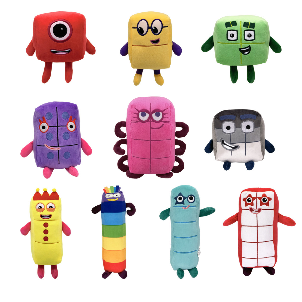 10 Piezas de Peluches de Númer - Kids Education Movies reseña y precio