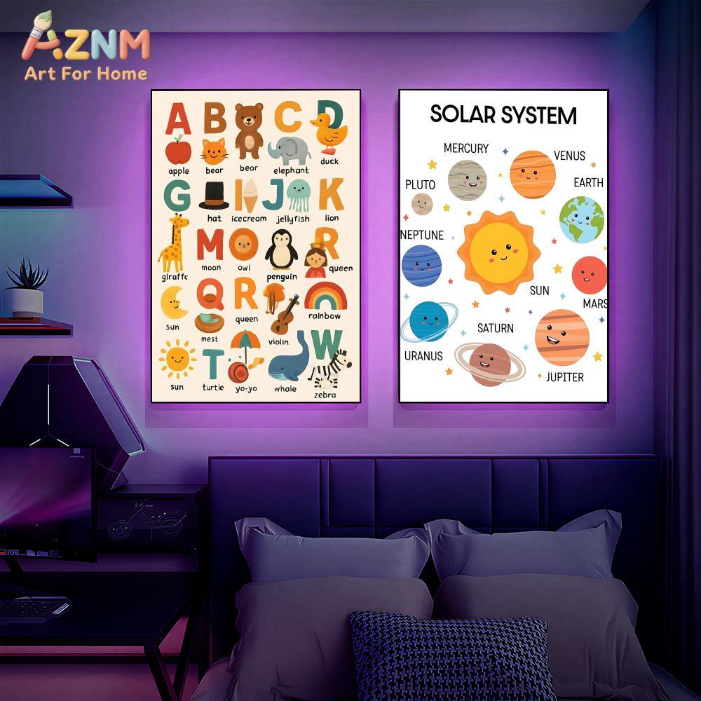 AZNM - Póster educativo de lon - Kids Education System reseña y precio
