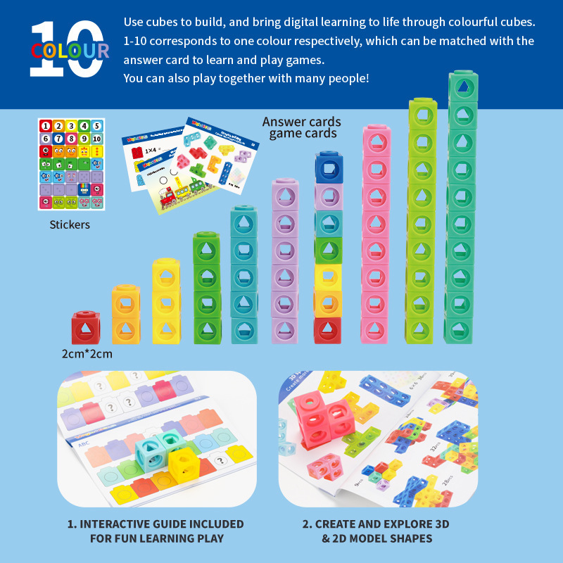 Bloques de Construcción Digita - Math Manipulative Set reseña y precio